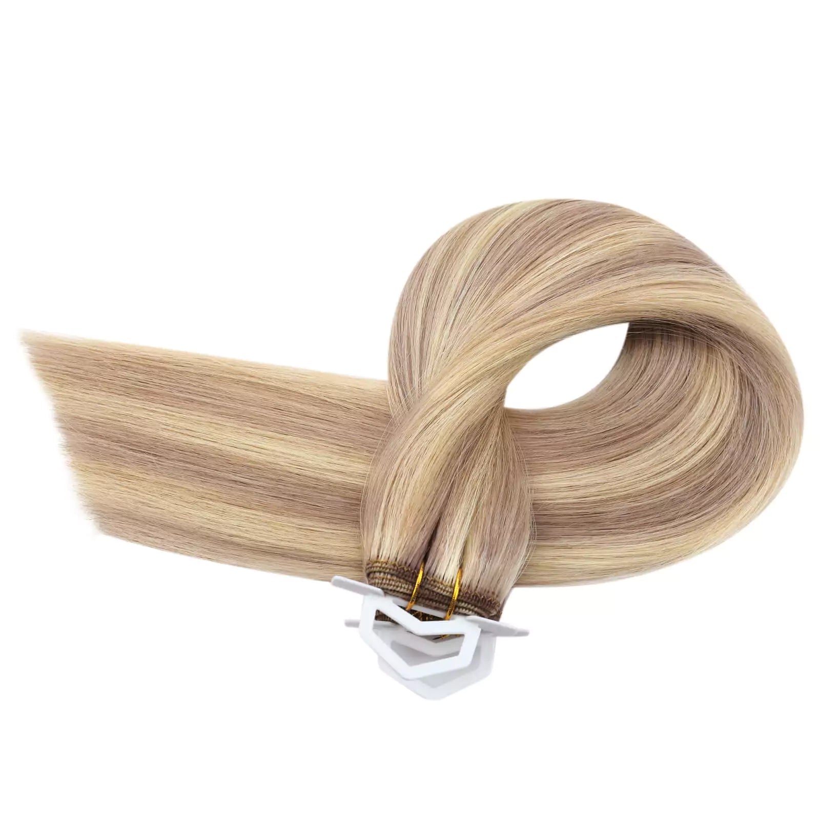 weft blonde human hair