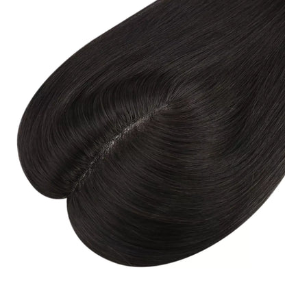 human hair piece natural black