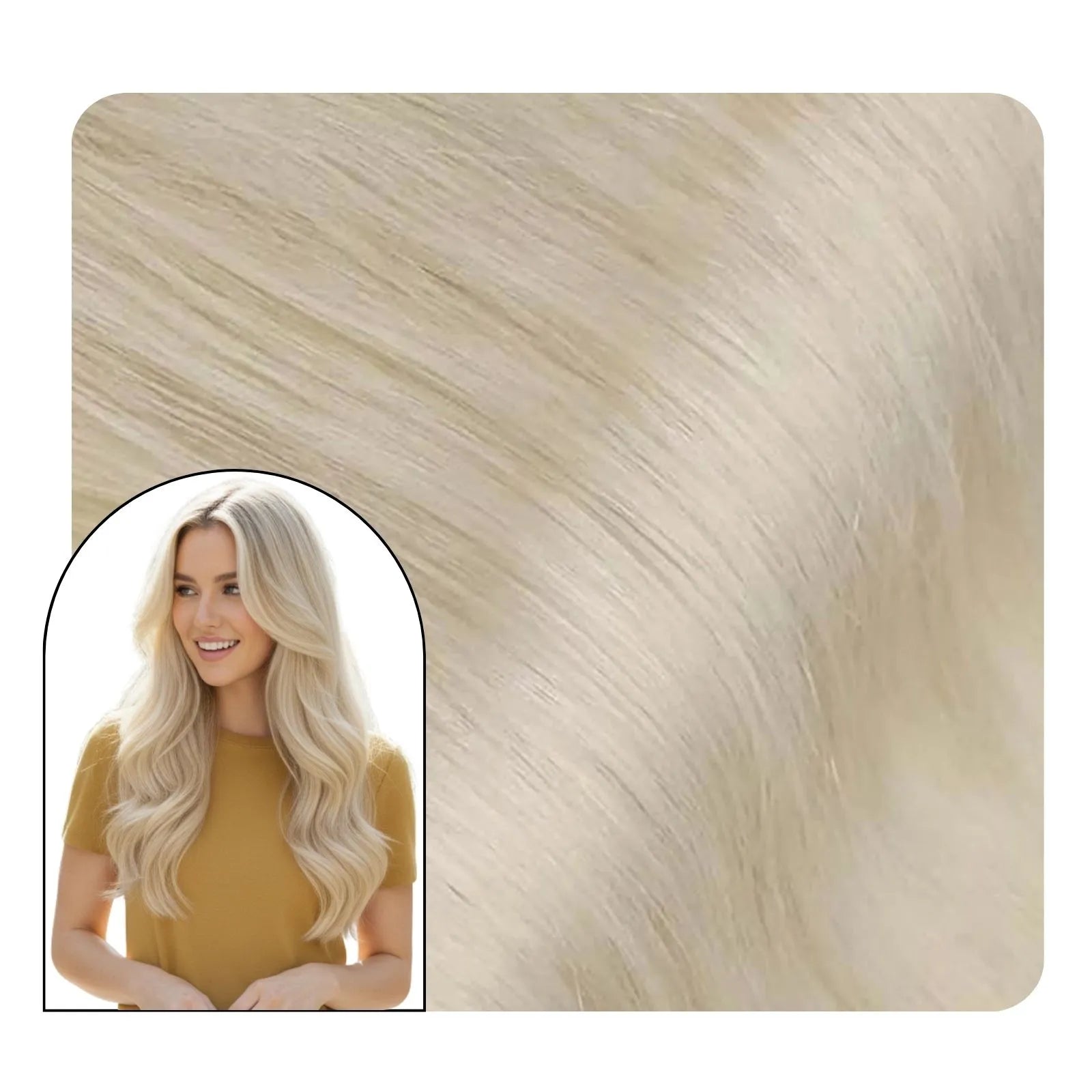 platinum blonde  pu clip ins