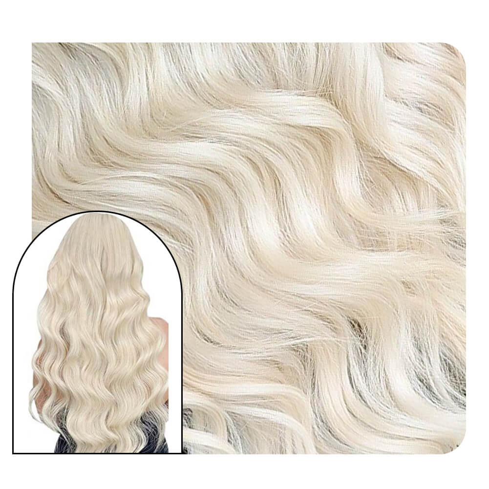 blonde virgin tape in hair extensions curly hair extensions