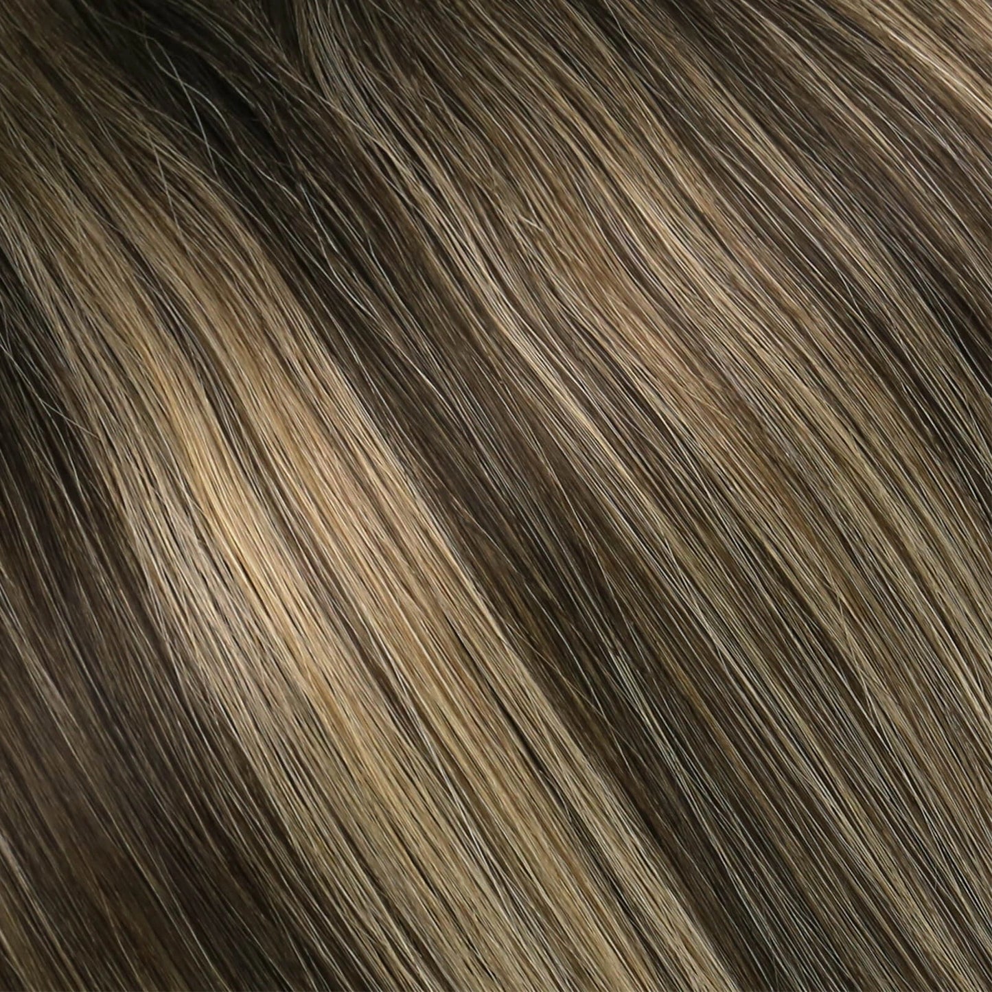 pu hole weft hair extensions balayage brown blonde hair