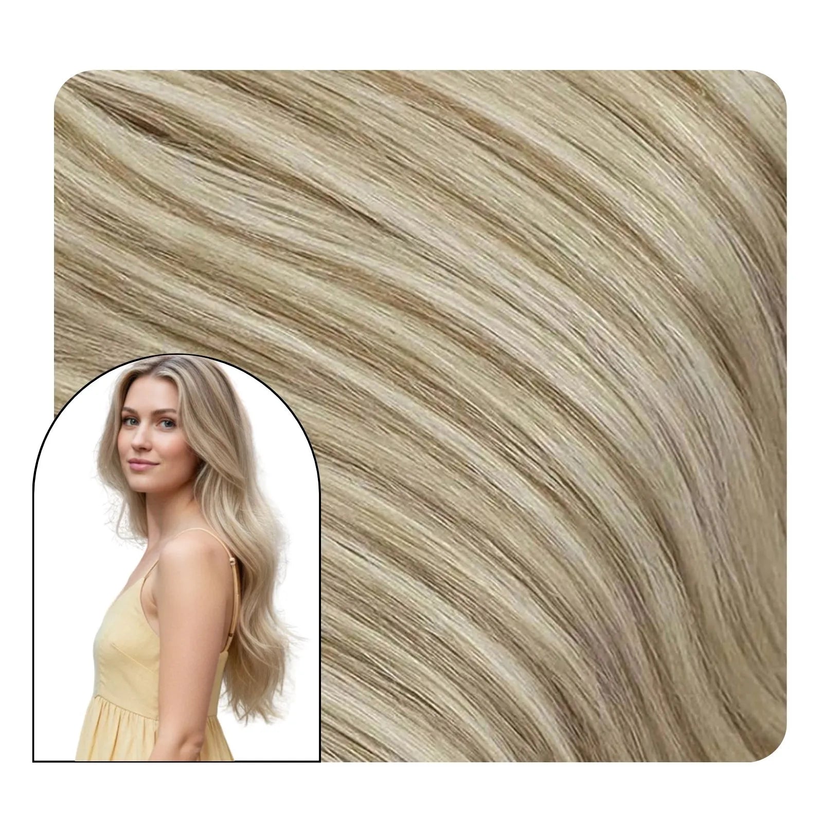 pu clip ins seamless clip in extensions 