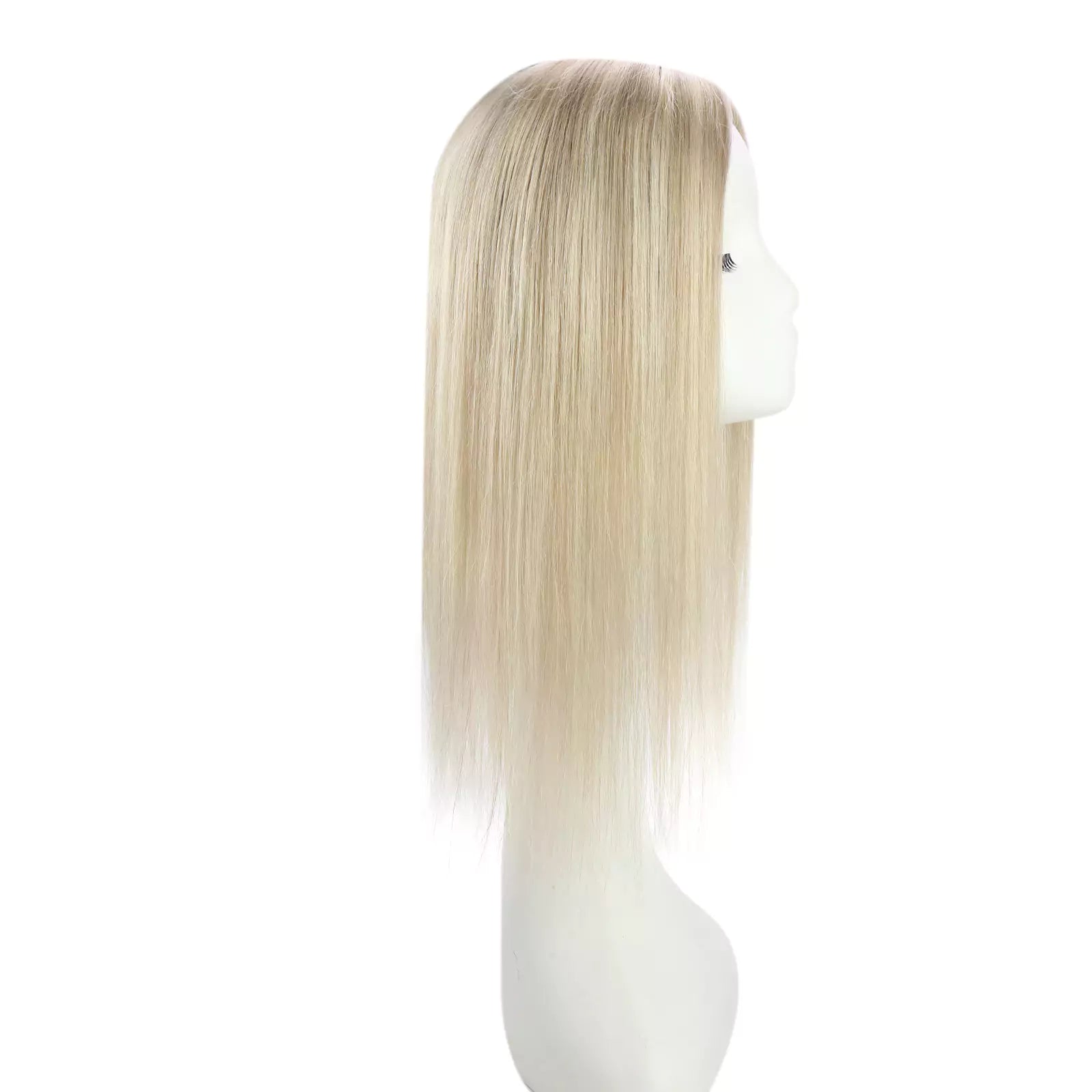 topper without bangs human hair