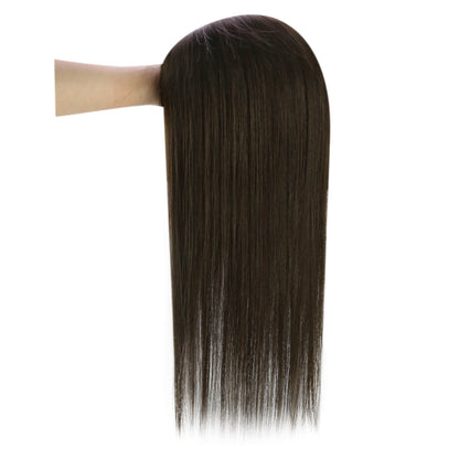 dark brown human hairpieces for thinning hair