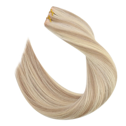 butterfly hair extensions real weft human hair extensions blonde