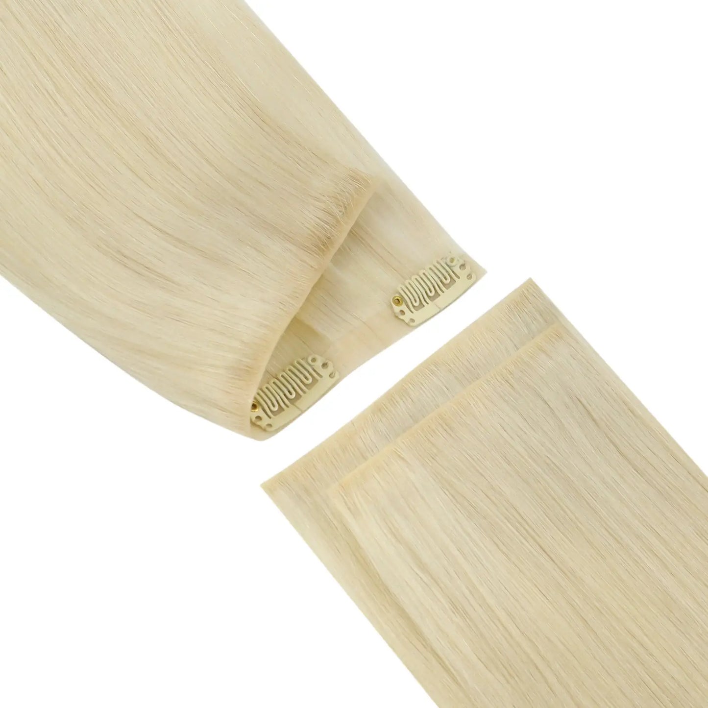 clip in real human hair extensions Invisible Clip ins 