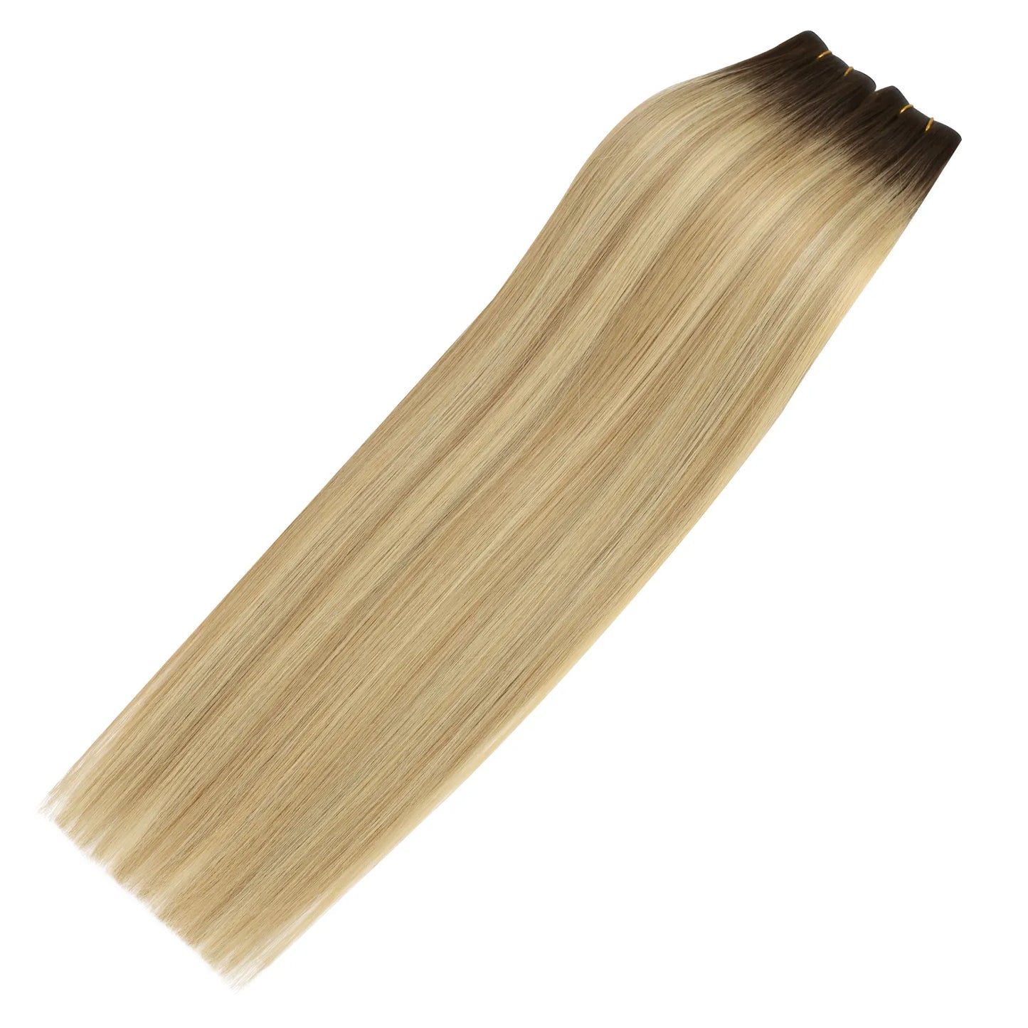 seamless hair extensions best butterfly weft hair blonde with brown  for thin hair
