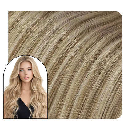 sew in hair extensions highlight blonde hair