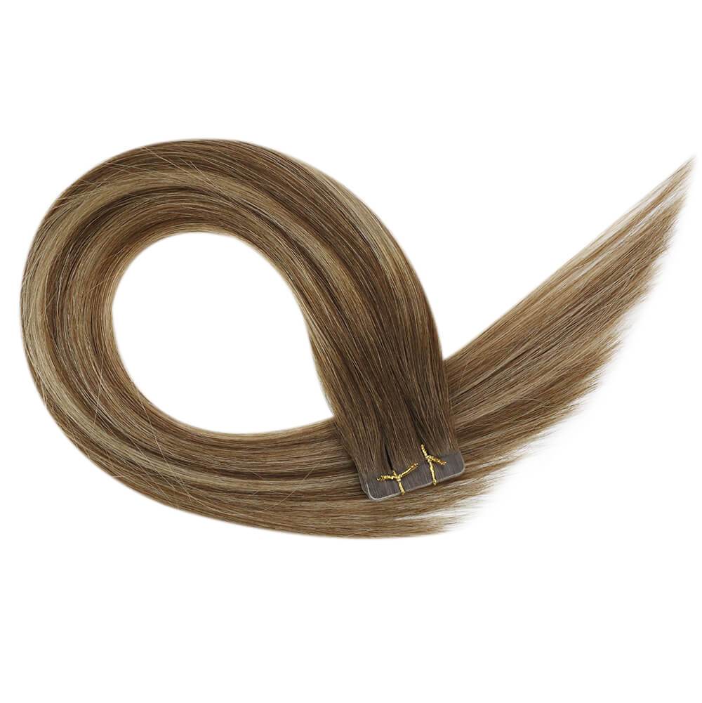 Virgin balayage ombre tape in hair extensions