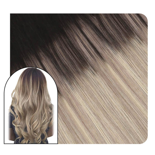 Skin Weft Glue in Hair Extensions Straight Remy Human Hair