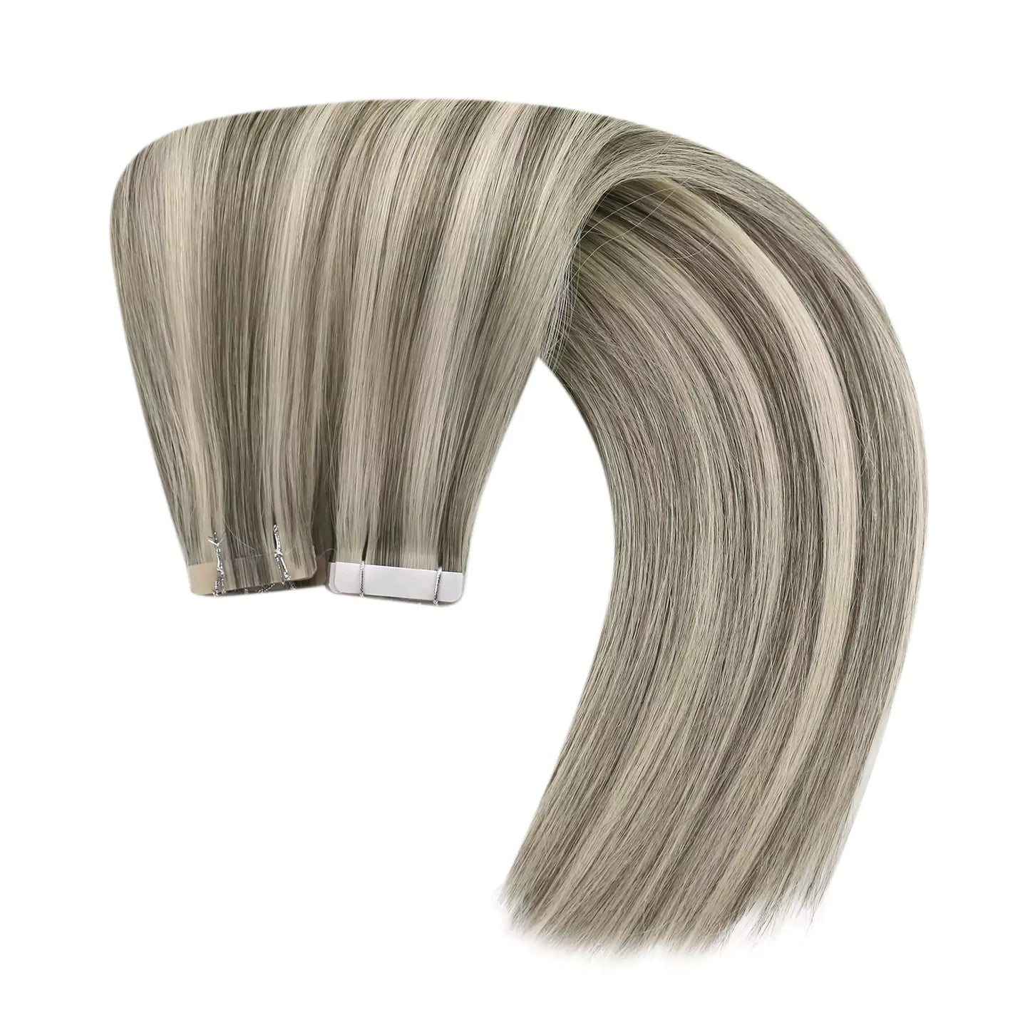 Seamless Tape in Extensions 100% Human Hair Balayage Color 1CC/80/60