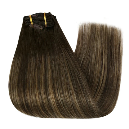 100% thick volume clip ins real human hair extensions