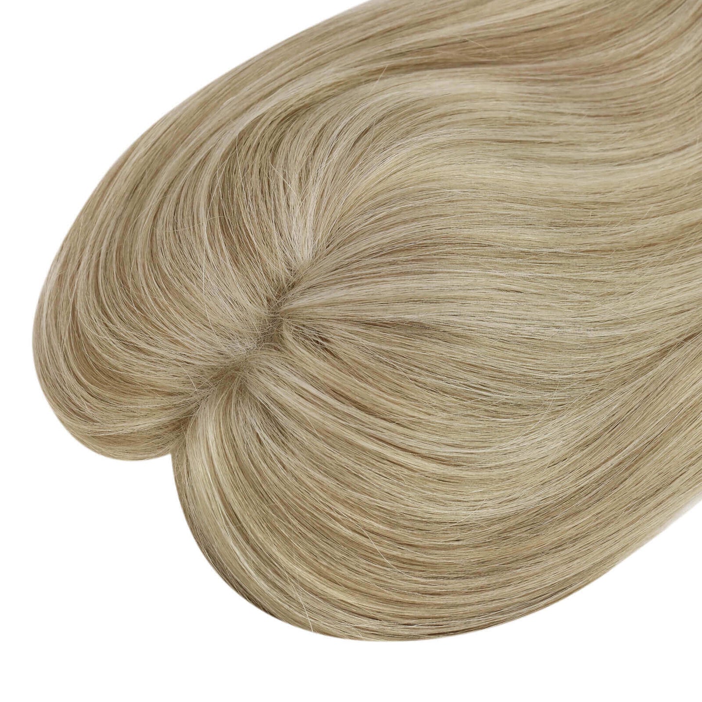 wholesale virgin human hair topper brown with blonde