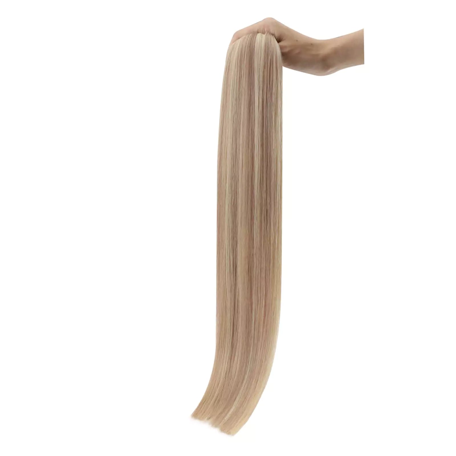 invisible human hair weft hand-tied hair weft