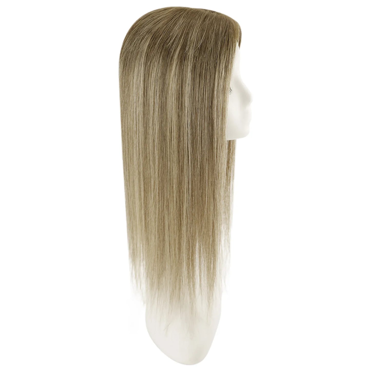 realhumanhairtoppeeforthinninghairbrownwithblonde