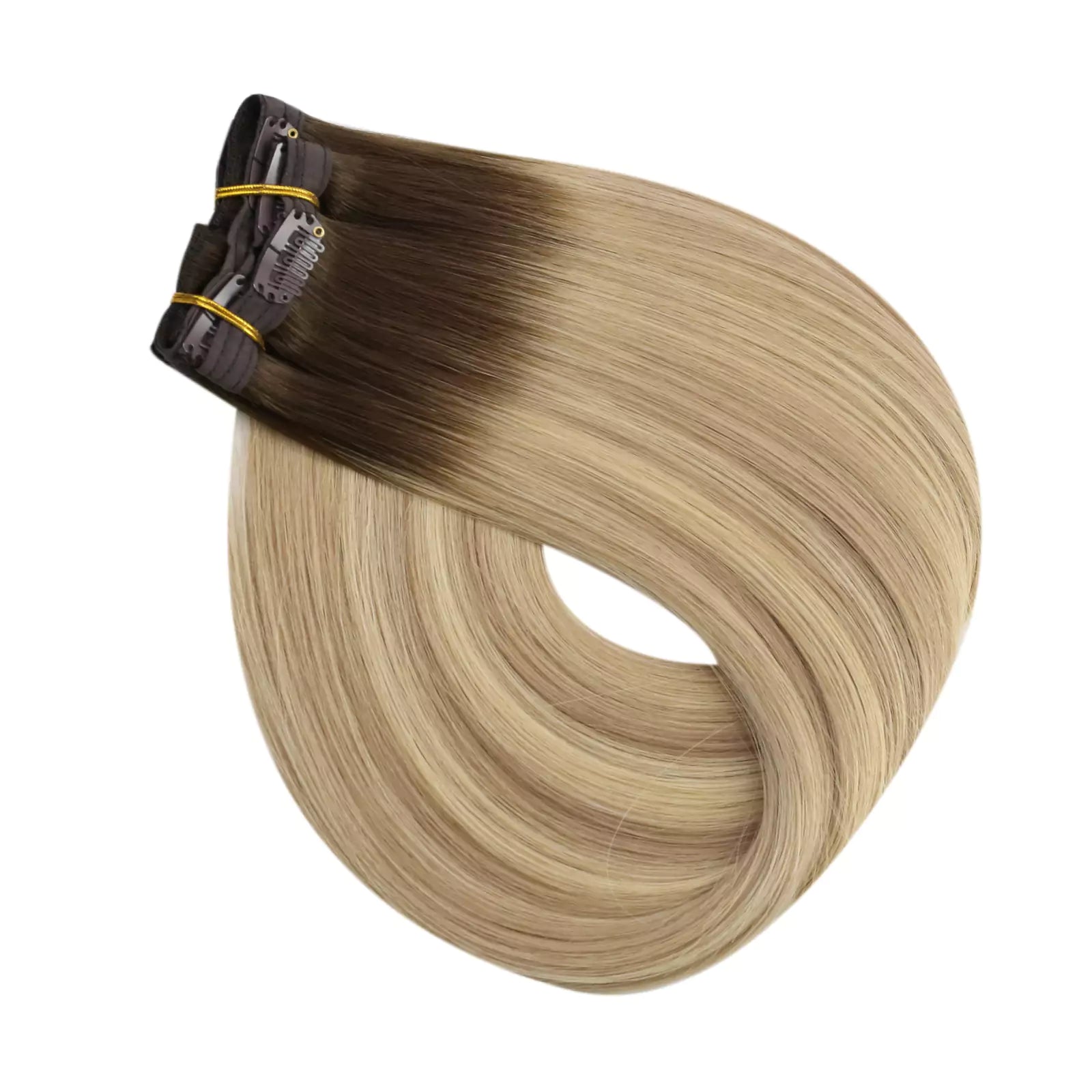 Balayage Clip in Hair Extensions virgin hair extensions wholesale