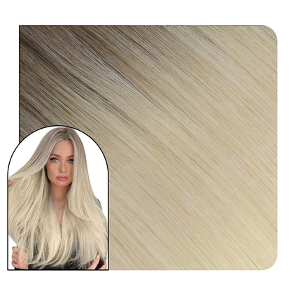 [Virgin Hair] Virgin Cuticle Tape in Human Hair Extensions Straight Ombre Hair #R19/60