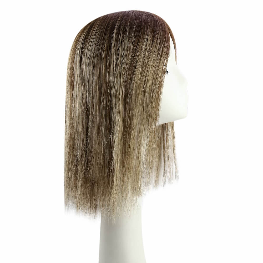 virgin cuticle hair topper hair pieces for women's thinning hair