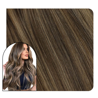 Balayage Genius Wefts Human Hair Extensions Silky Straight