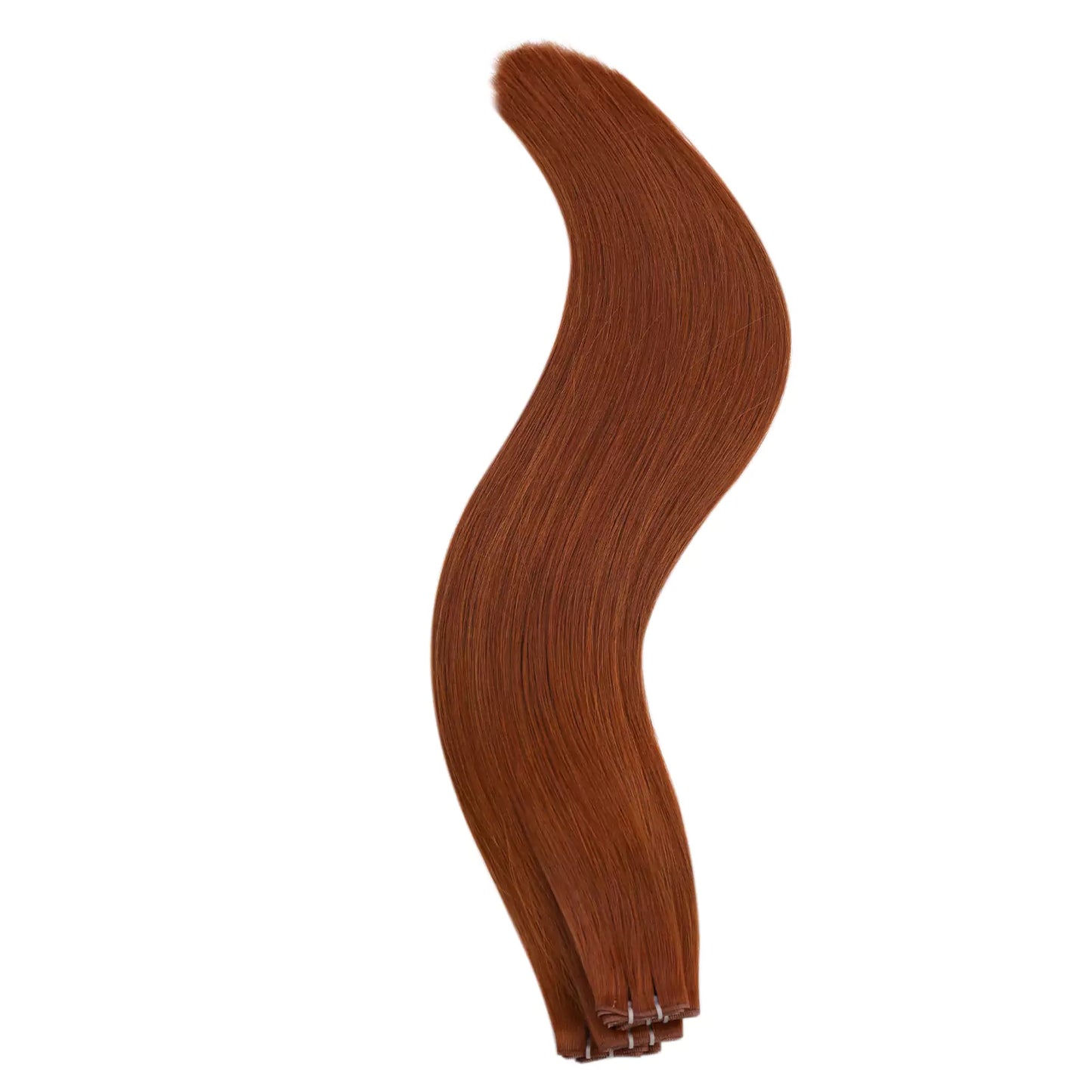 virgin+ hybrid weft copper color genius weft hair extensions