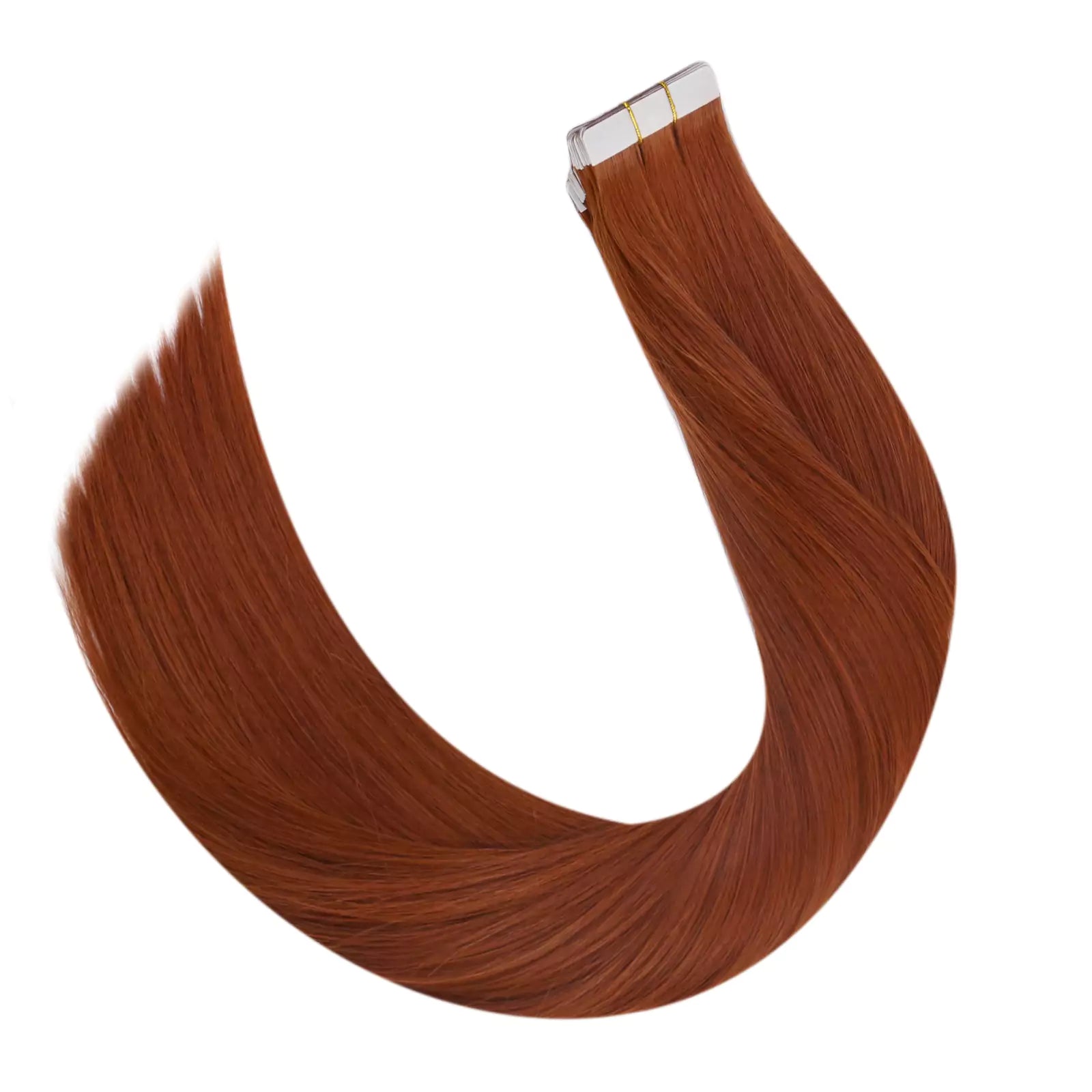 Tape in Hair Extensions Virgin Human Hair Copper Color #33