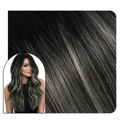 injection butterfly weft extensions real human hair