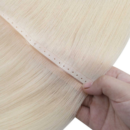 [Virgin Hair] Invisible Weft With Holes Of Middle Seamless Human Hair Extensions #1000