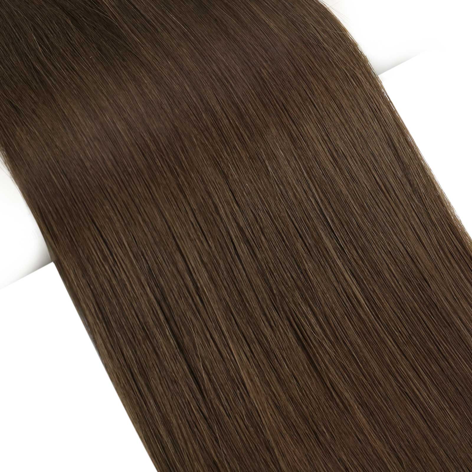 dark brown weft extensions xo invisible weft