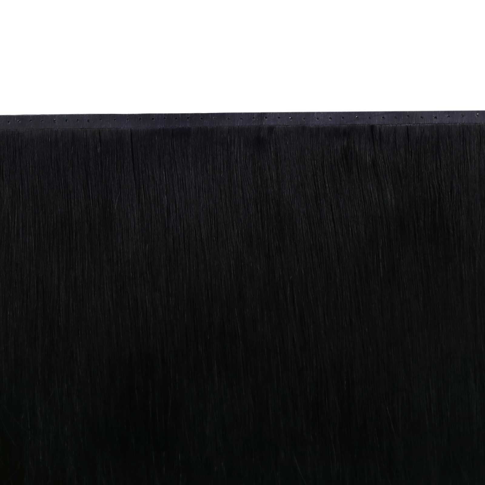 black invisible hair weft professional hair extensions