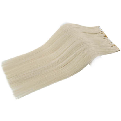 white blonde virgin tape in extensions