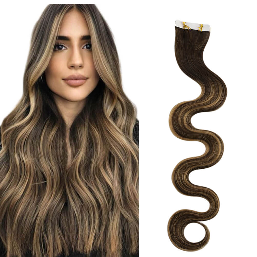 curly extensions tape in professional virgin human hair extensions