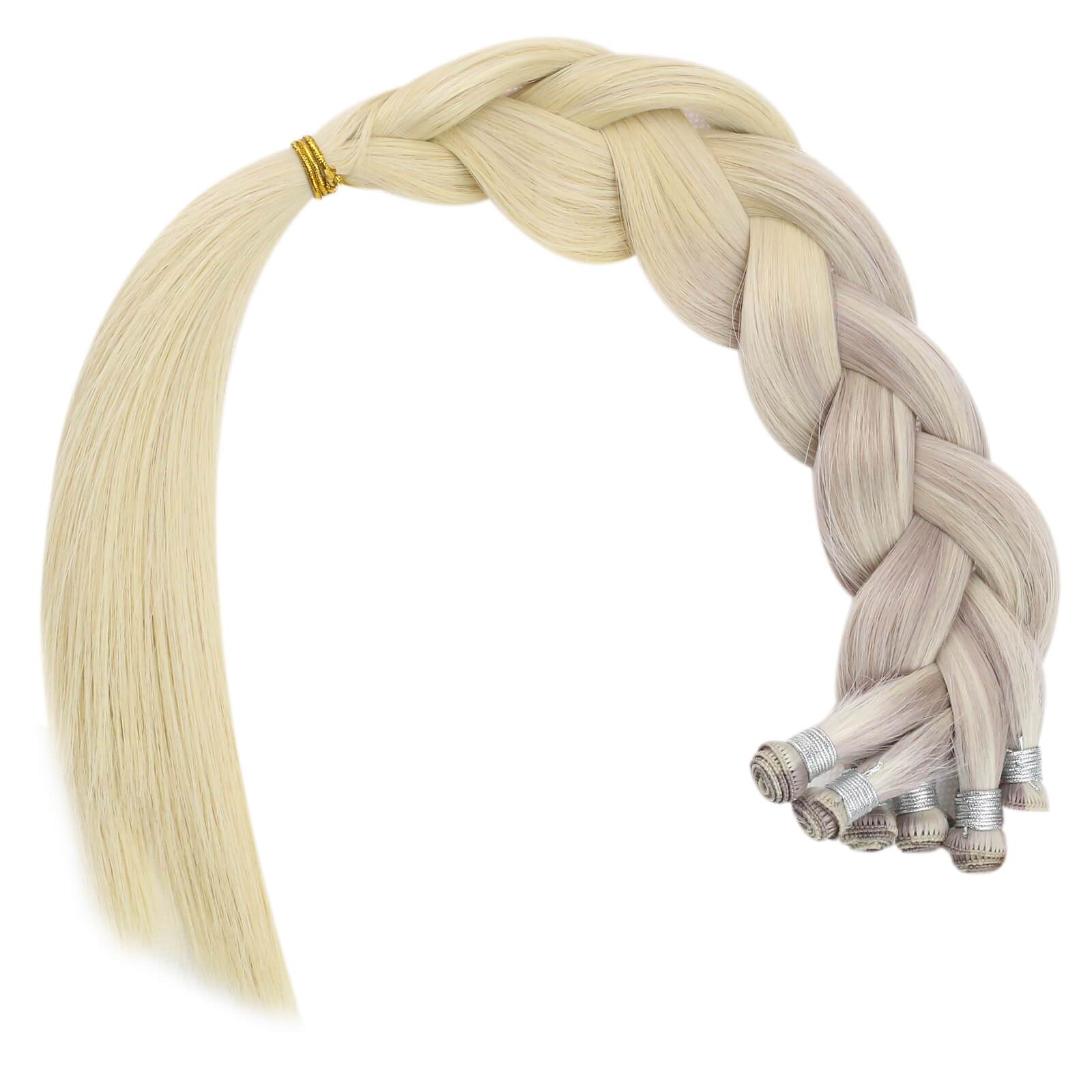 alayage Blonde Virgin Human Hair Hand-tied Weft #18-22-60
