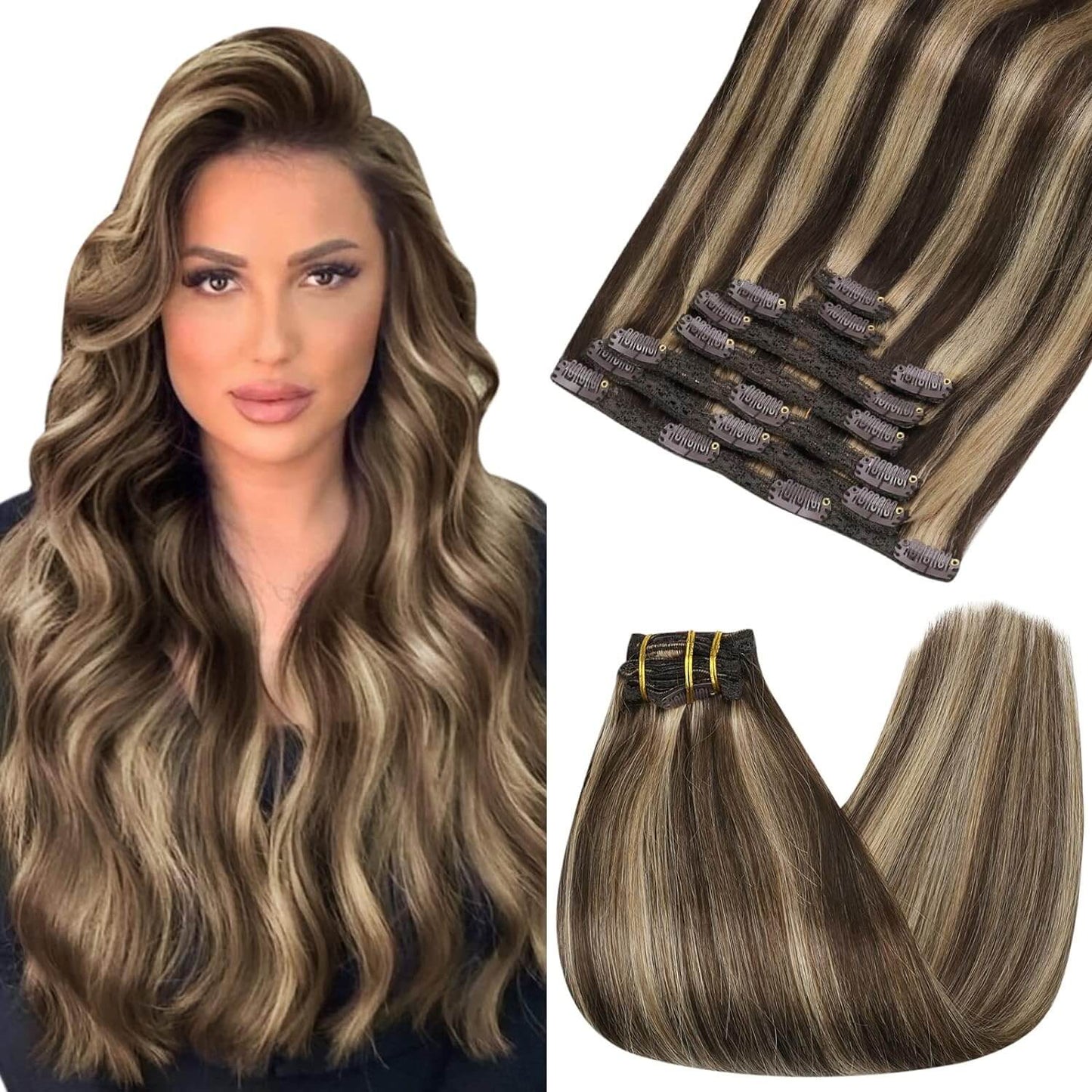 Clip in Extensions Remy Human Hair