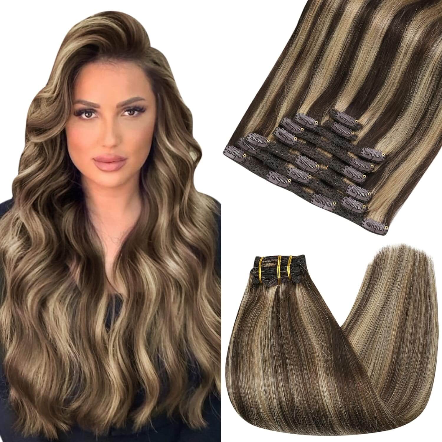 Clip in Extensions Remy Human Hair