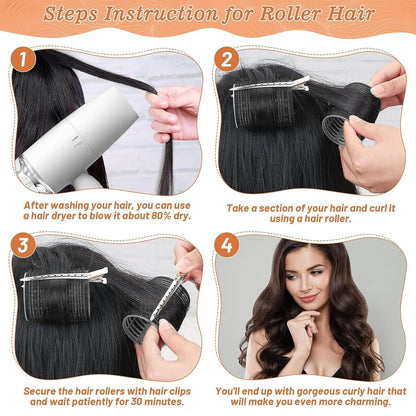 Heatless hair curlers