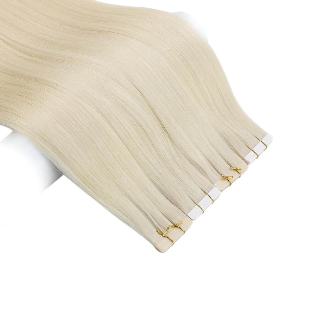 Hand Tied Double Tape Hair Extension Wavy Hair Tape in Hair Extensions