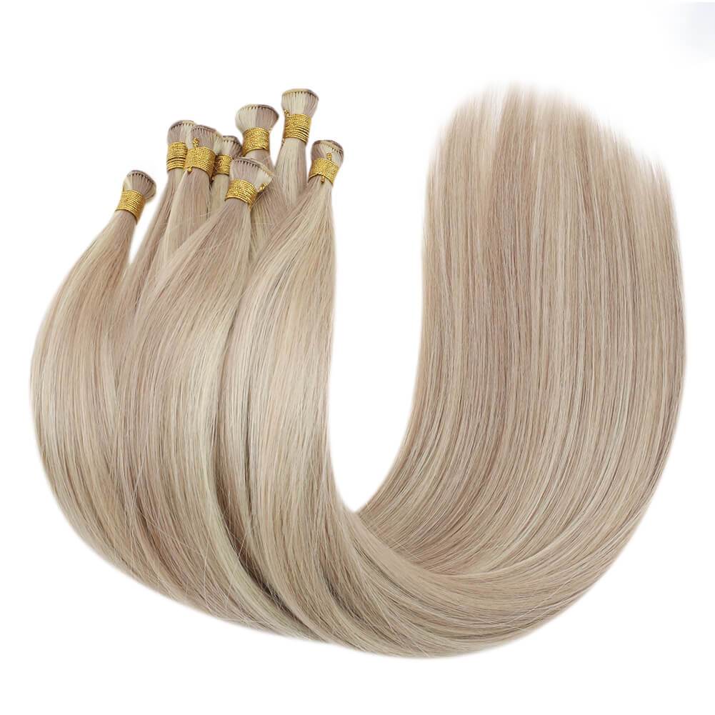 Hand-tied Real Human Hair Weft Highlight