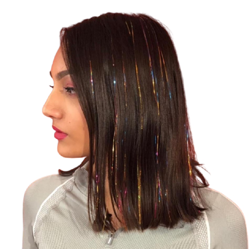 Ugeat Shiny Colorful Hair Tinsel strands