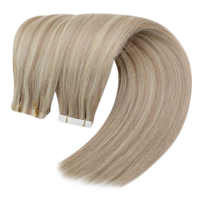 Highlight virgin tape in hair professional extensions for fuller hair