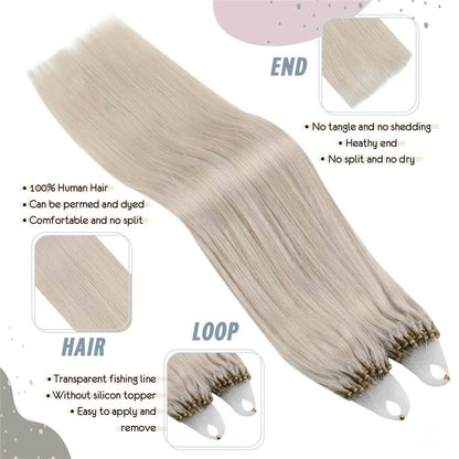 Micro Ring Real Human Hair Extensions