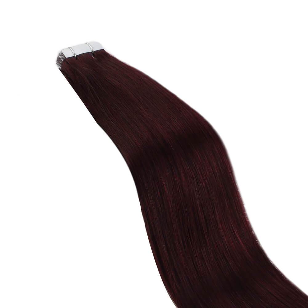 Hand Tied Double Tape Hair Extension Wavy Hair Tape in Hair Extensions