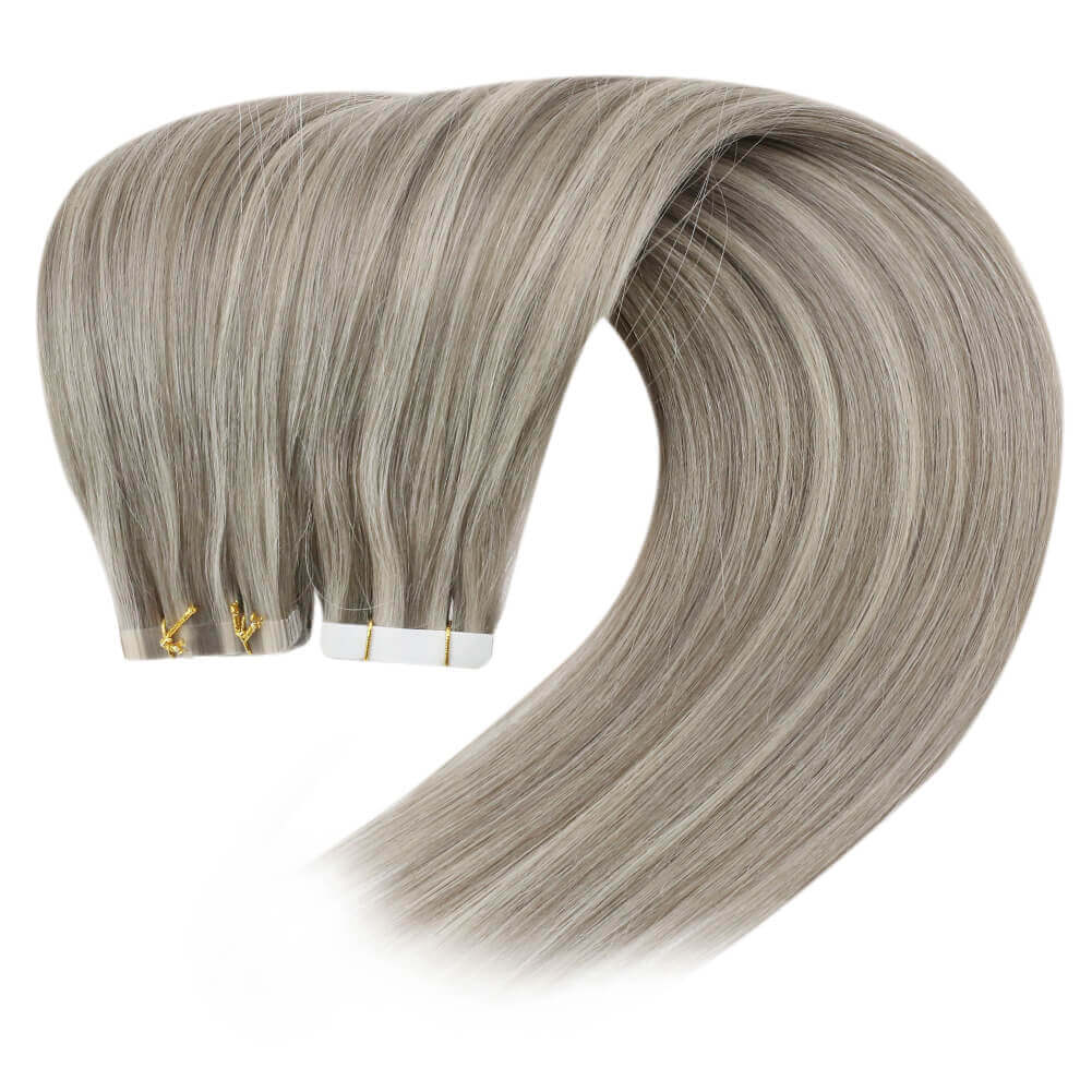 Tape in Hair Extensions Blonde 20inch Real Hair Extensions