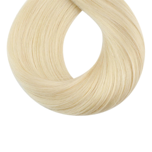 Nano Ring Hair Extensions Remy Hair Platinum Blonde #60
