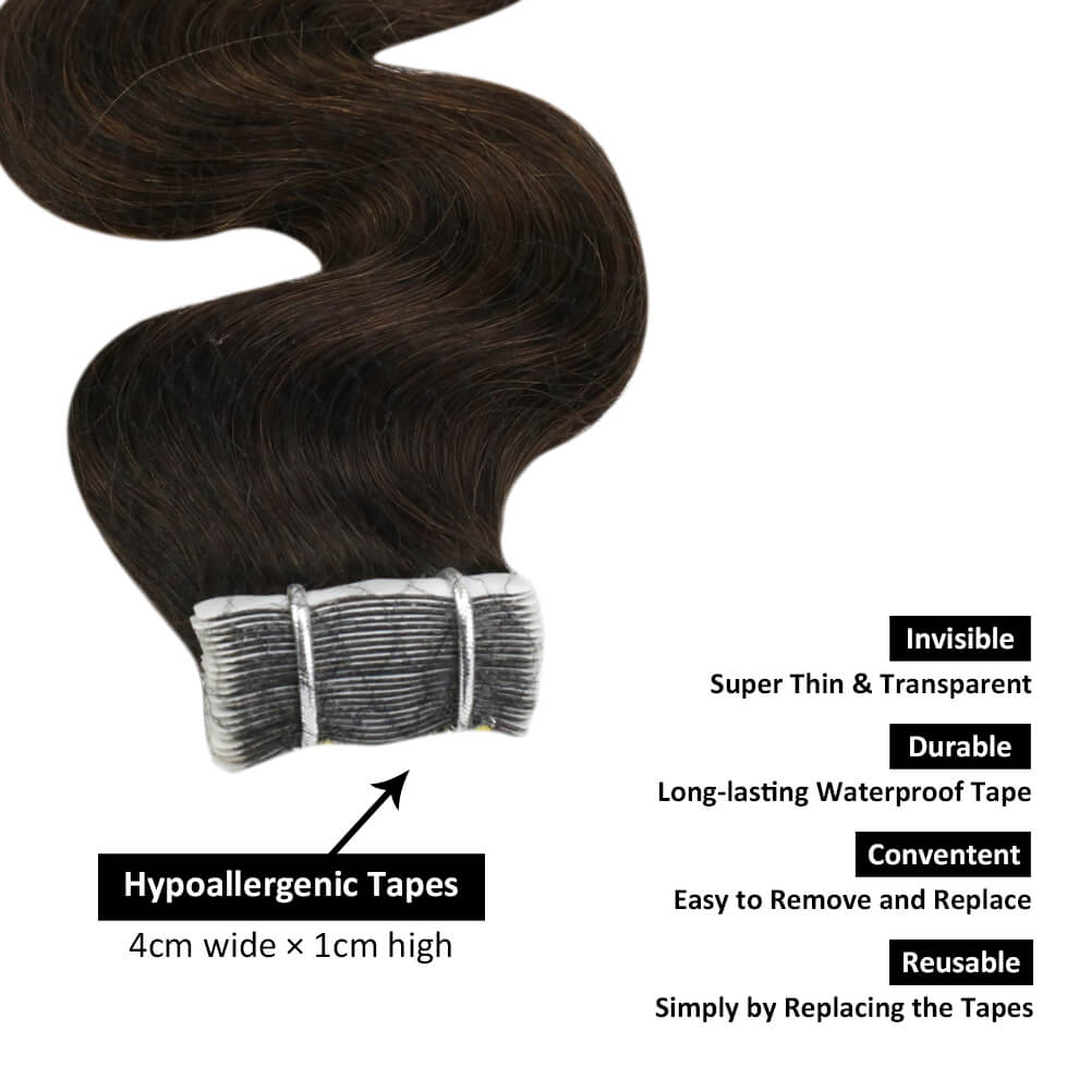 tape on hair extensions virgin hair