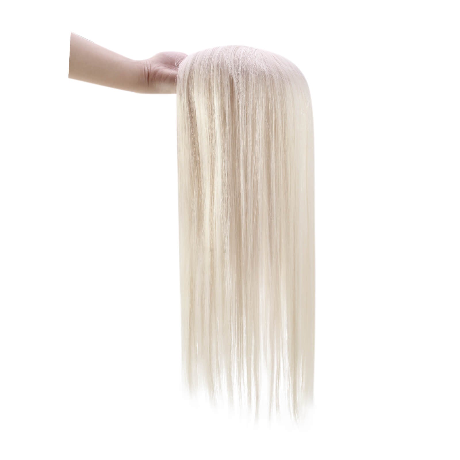 Hair Crown Extensions for Women Platinum Blonde topper for hair loss