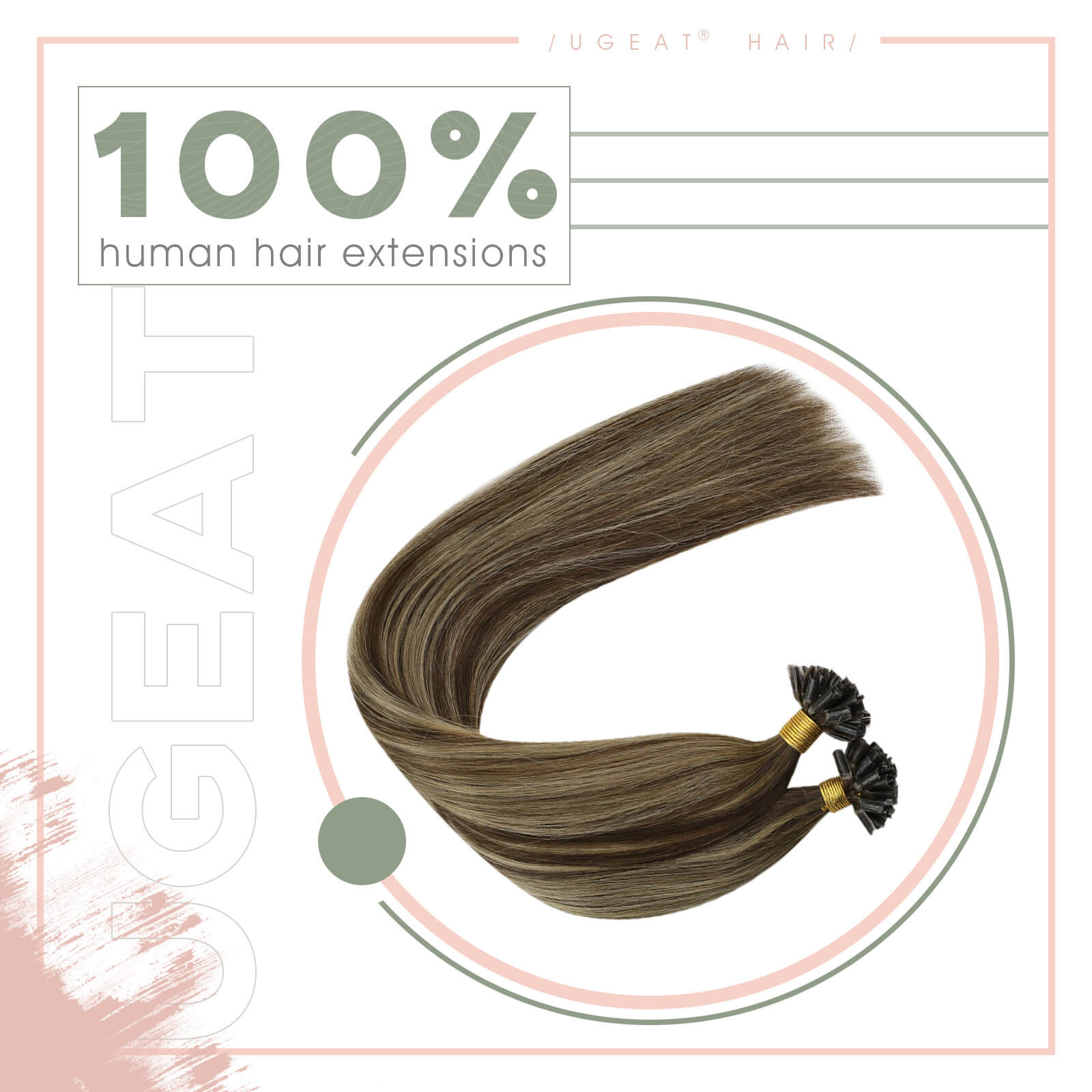 Human Hair U Tip Extensions