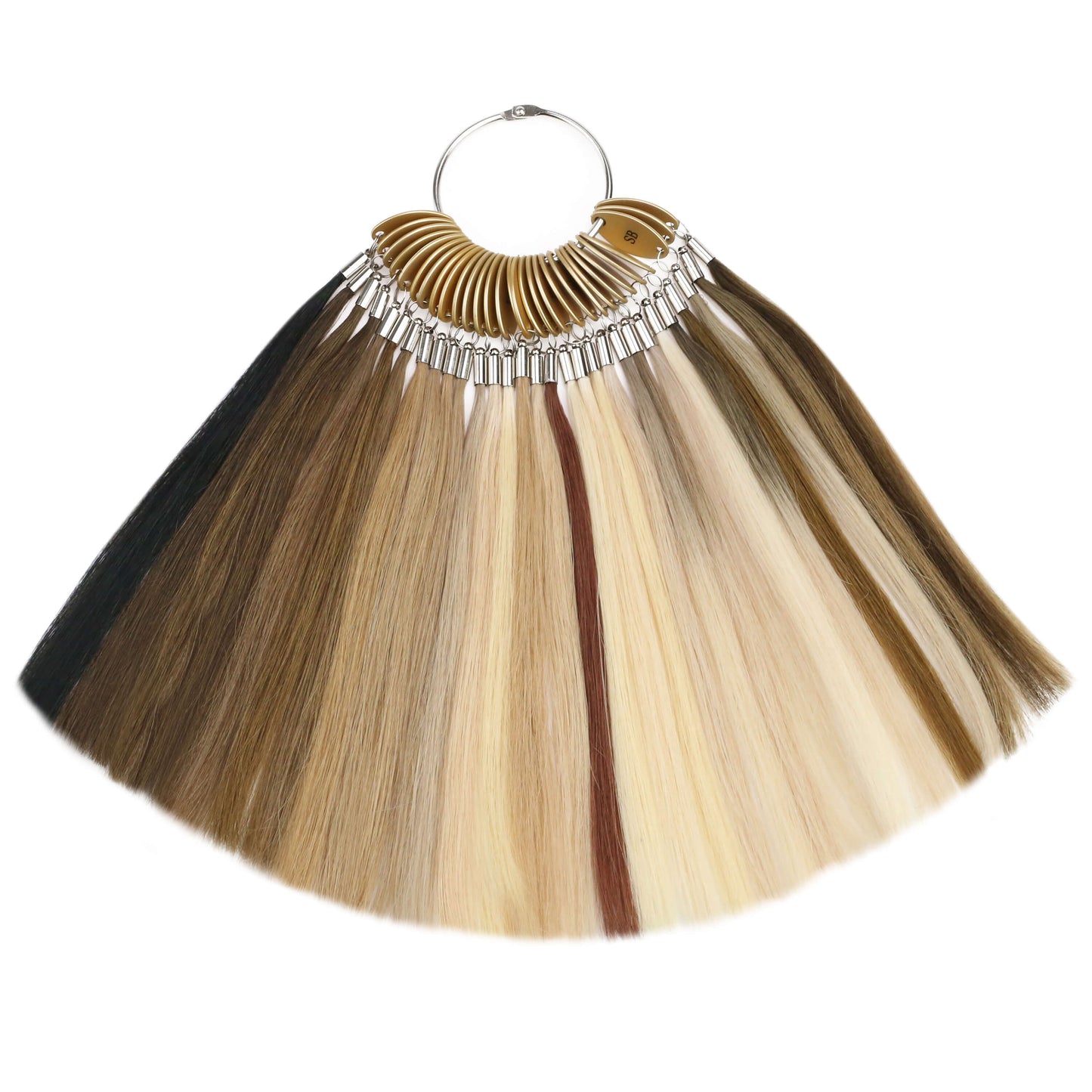 Ugeat 100% Real Human Hair Extensions Swatch Ring  For Salon