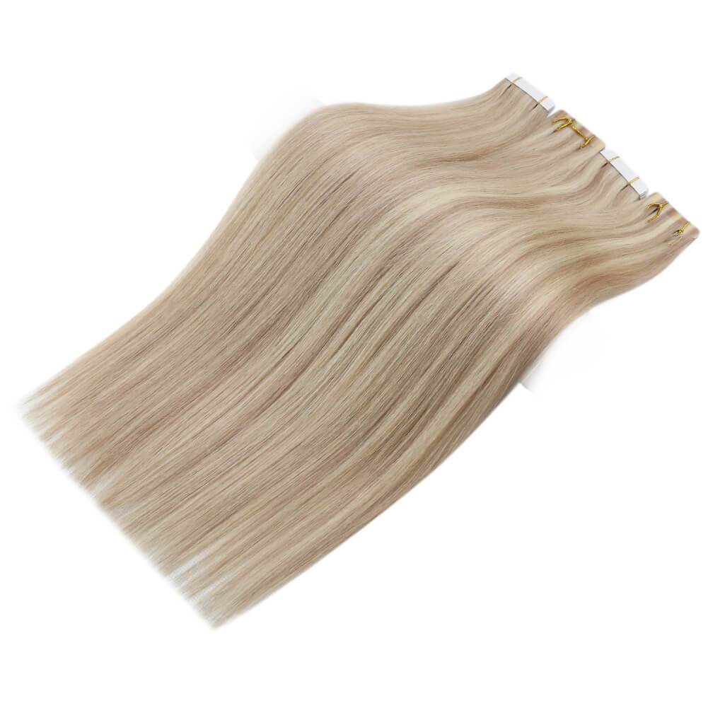 glue in hair extensions tape on hair 100% human hair