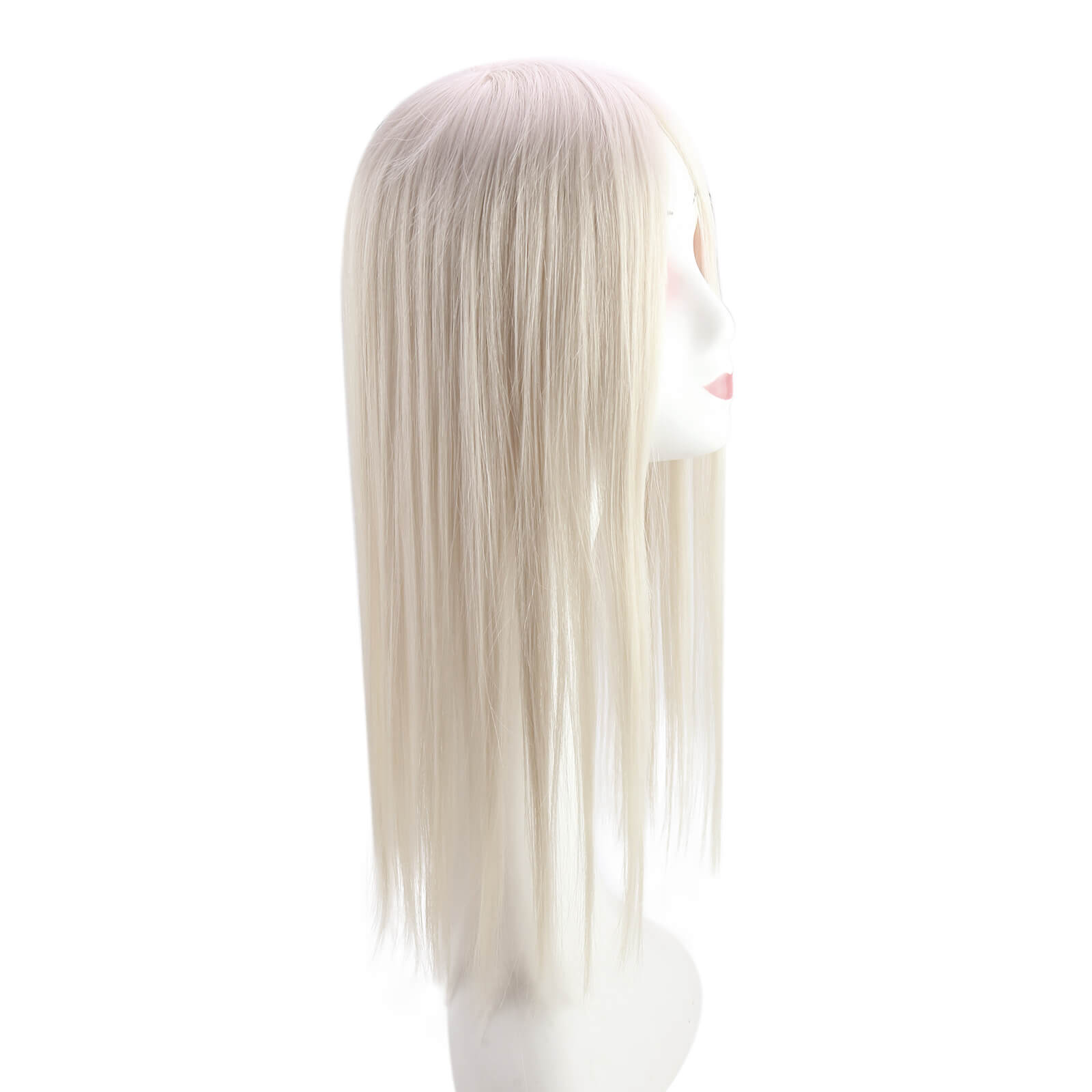 Virgin Hair Topper Platinum Blonde hair extension topper human hair