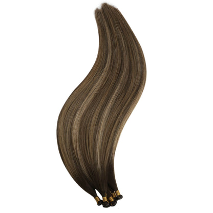 seamless weft hair extensions hybrid weft